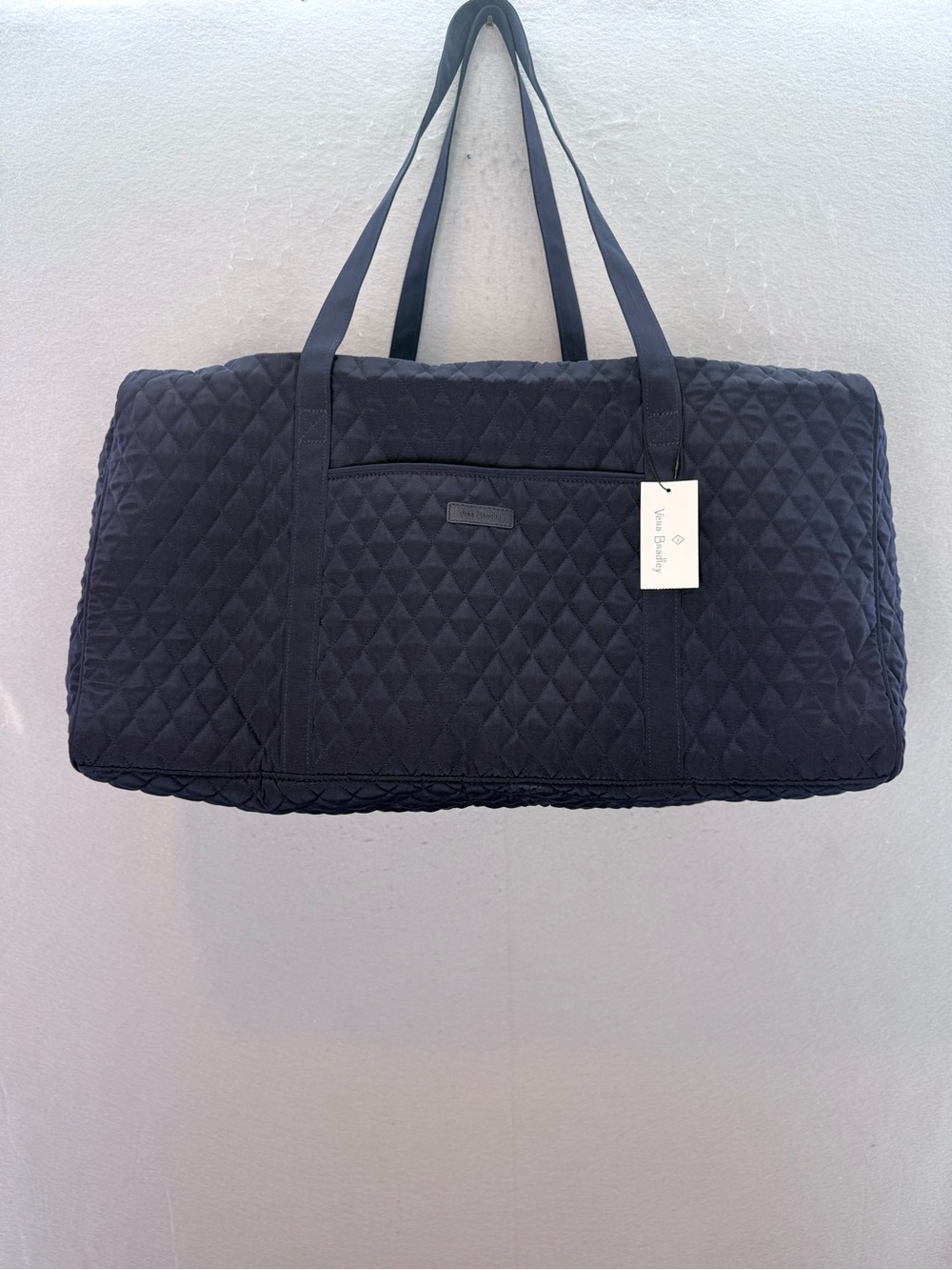 Vera Bradley - new women’s large duffel, navy blue bag handle strap - Picture 2 of 7